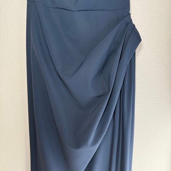 Chiara Boni La Petite Robe Dotai Strapless Gown Arctic Blue Womens IT 42 - Picture 10 of 13